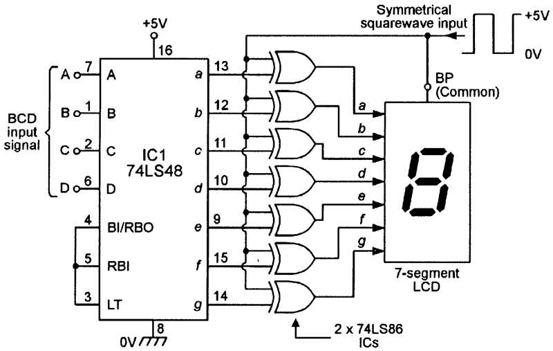 Circuit Diagram Of Seven Segment Decoder