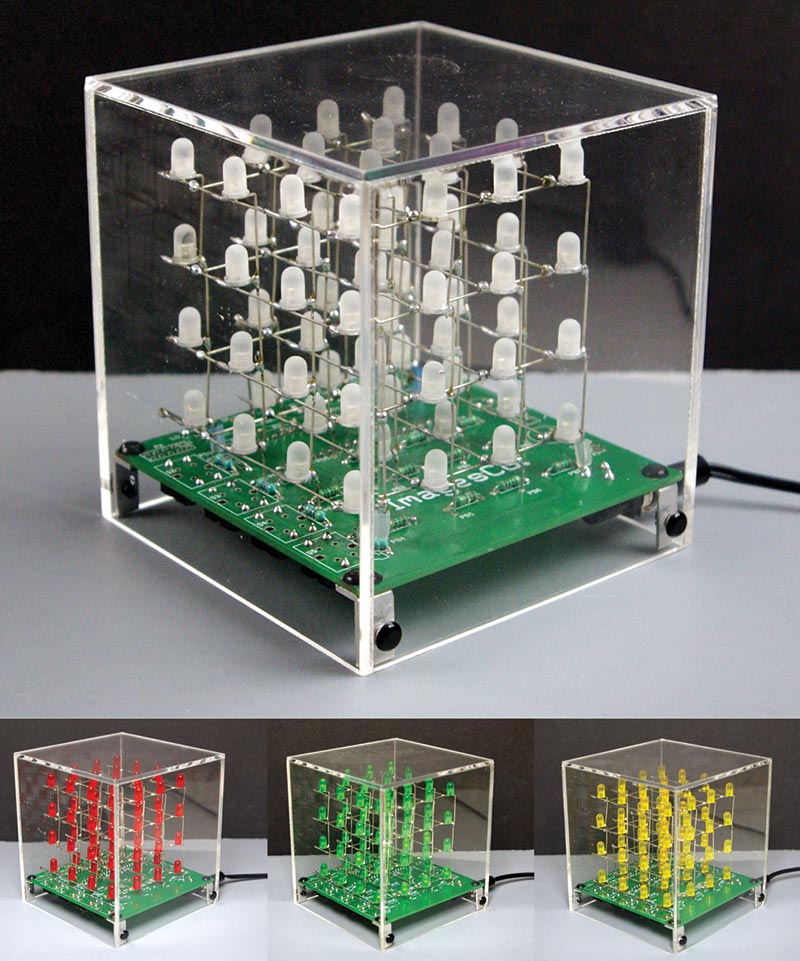 chrysant Wordt erger Informeer Build the 3D LED Matrix Cube | Nuts & Volts Magazine